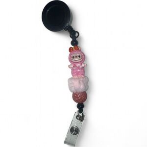 Labubu beaded badge reels